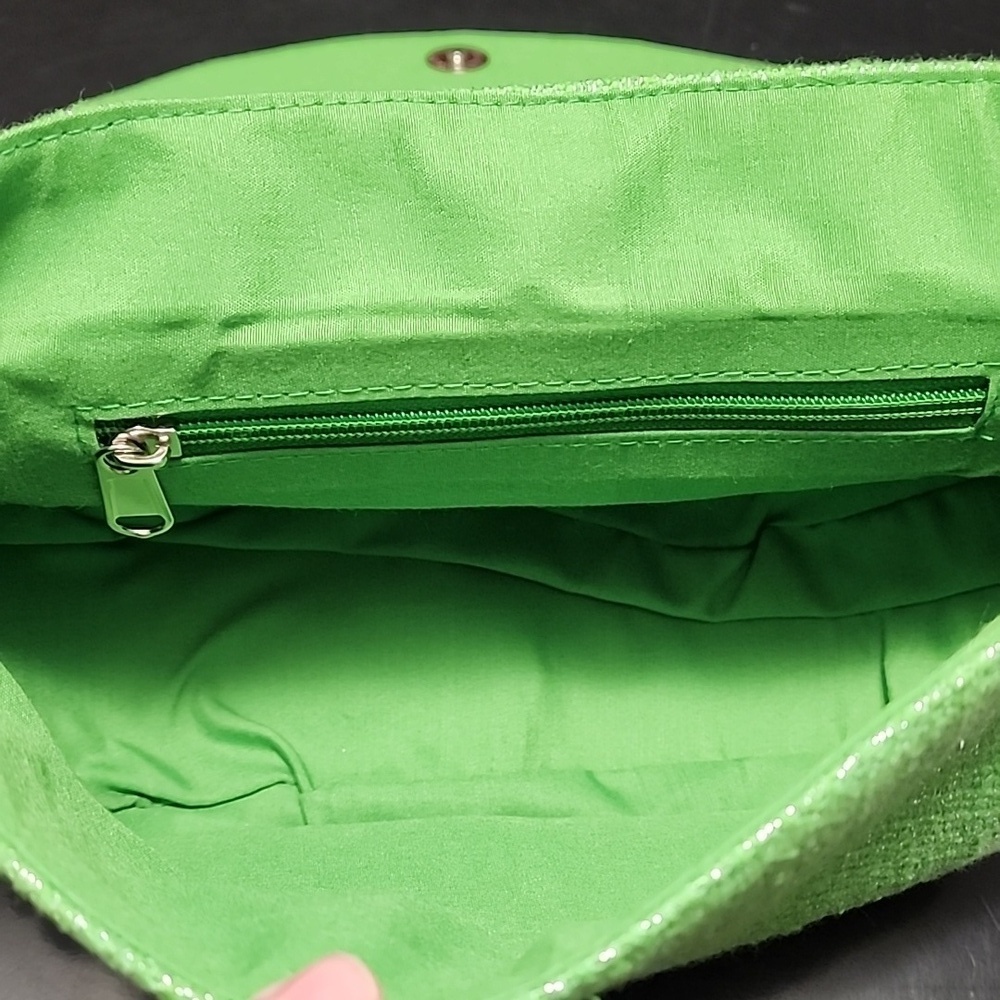 America & Beyond Lime Green Beaded Bag - Limited Addituon - Picture 4 of 7